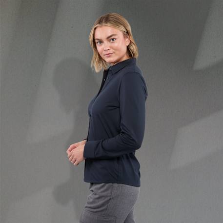 TATRA Eco Long Sleeve Knit Button Up Shirt-Women's - Image 16