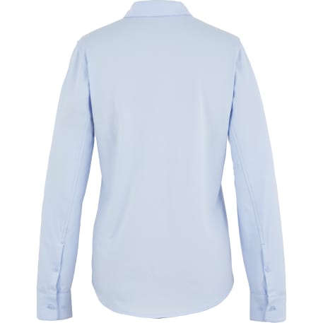TATRA Eco Long Sleeve Knit Button Up Shirt-Women's - Image 6