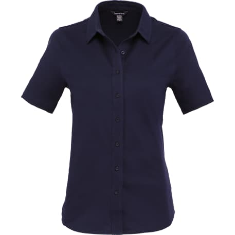 TATRA Eco Short Knit Button Up Sleeve Shirt - Women's - Image 10