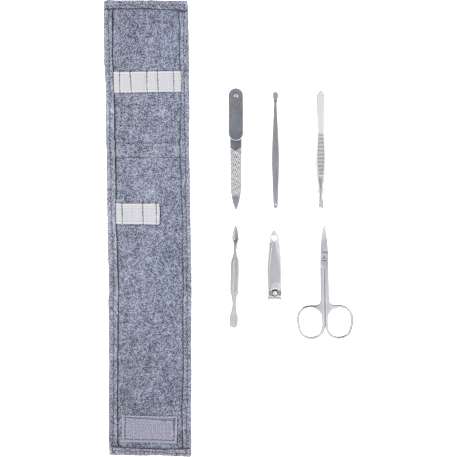 THE GOODS™ Recycled Felt 6-Piece Manicure Set