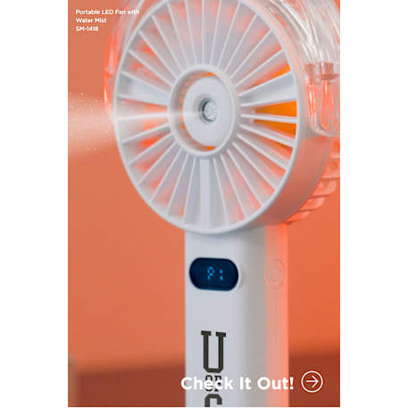Rechargeable Portable LED Fan with Water Mist - Image 4